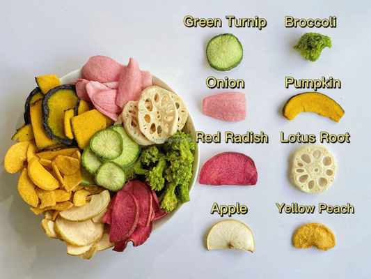 Buen precio La venta caliente secó verduras limpia los precios al por mayor deshidratados naturales Fried Broccoli Chips del bróculi con la aspiradora en línea