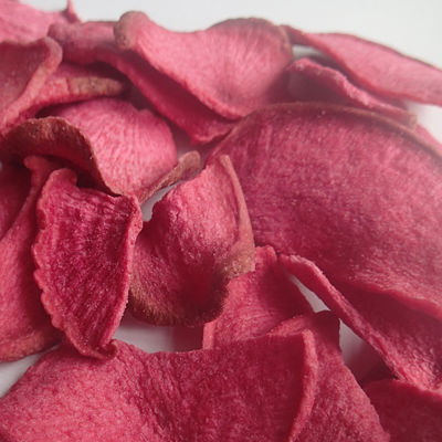 Buen precio Las verduras de la liofilización de VF asaron el rábano rojo cortado Chips Snacks de las zanahorias en línea