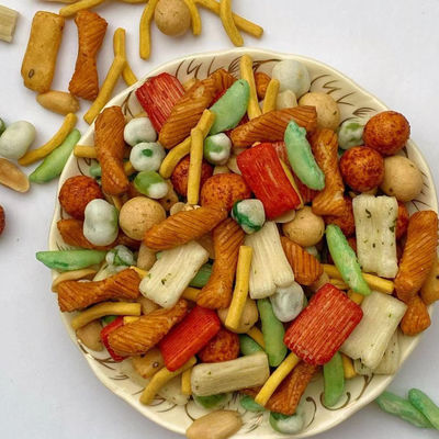 Buen precio Los bocados superiores de la galleta del arroz mezclaron sabores con bocados de los guisantes de los cacahuetes en línea