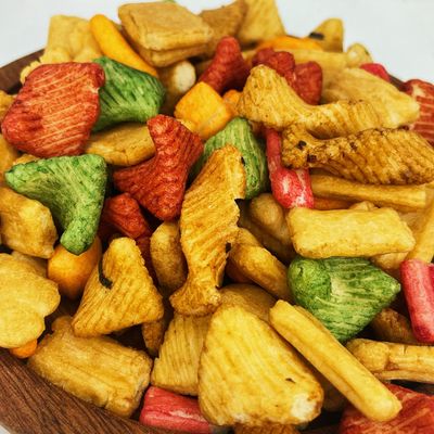 Galletas mezcladas coreanas del arroz todas las comidas de bocados de las edades