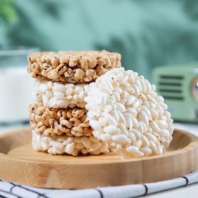 Sabor auténtico de la montaña de la cebada del arroz del bocado redondo de la galleta