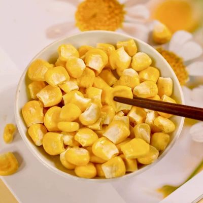 Buen precio Maíz dulce liofilizado sin OGM 100% natural para cocinar o comer en línea