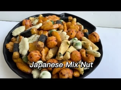 Galletas mezcladas del arroz del estilo japonés de los bocados del OEM con los guisantes salados rollo de la alga marina