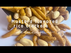 Crescent Shape Rice Crackers Japanese sopló galleta del arroz de la alga marina del Wasabi de los bocados del grano