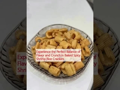 Experimenta el equilibrio perfecto de sabor y crujiencia en las galletas de arroz de camarón picante al horno